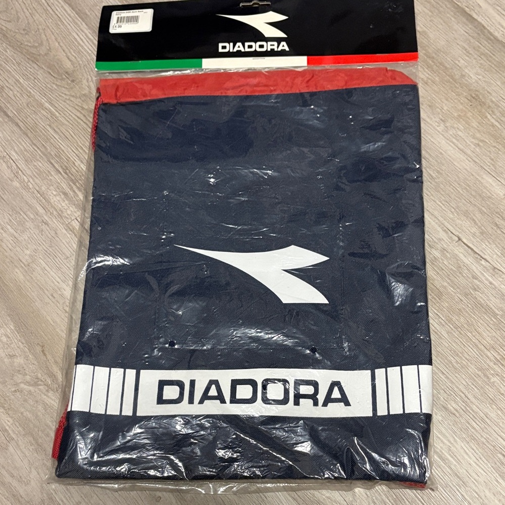 Diadora Blue and Red Athletic Towel
